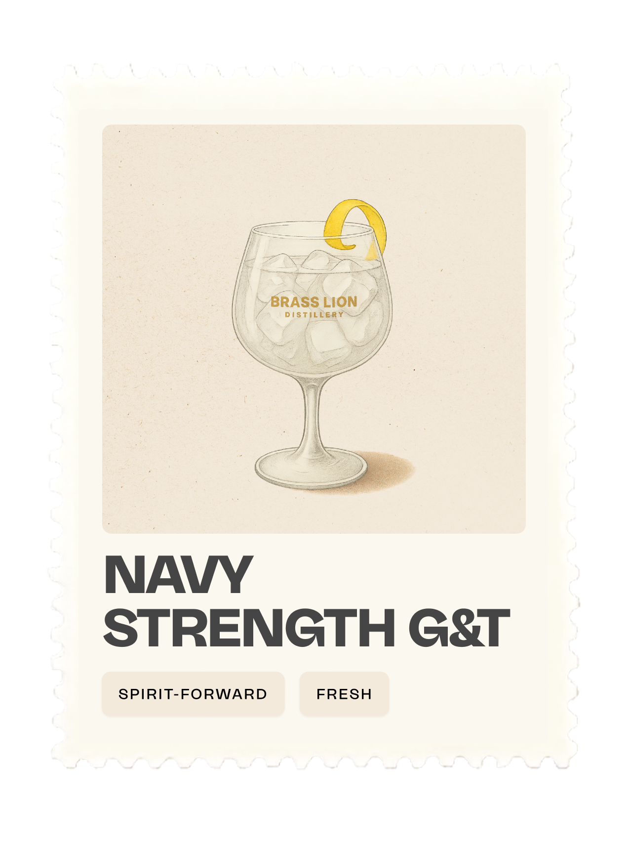Navy Strength Gin & Tonic