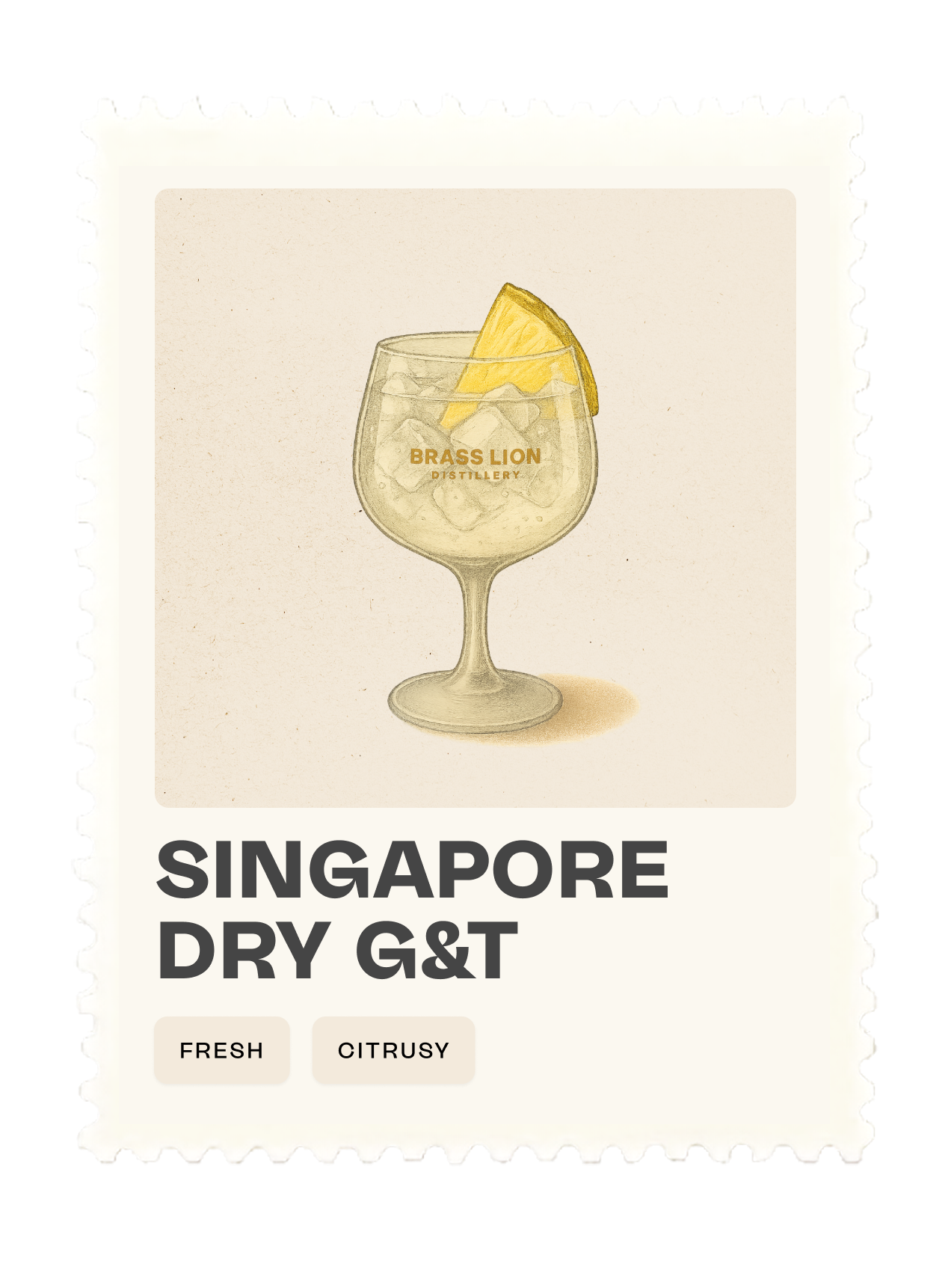 Singapore Dry Gin & Tonic